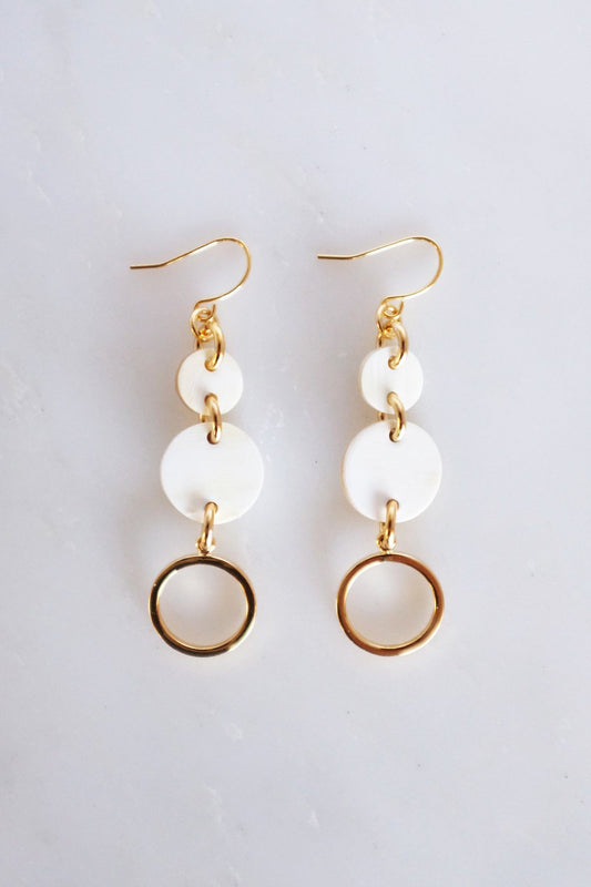 Buffalo Horn Dangle Earrings